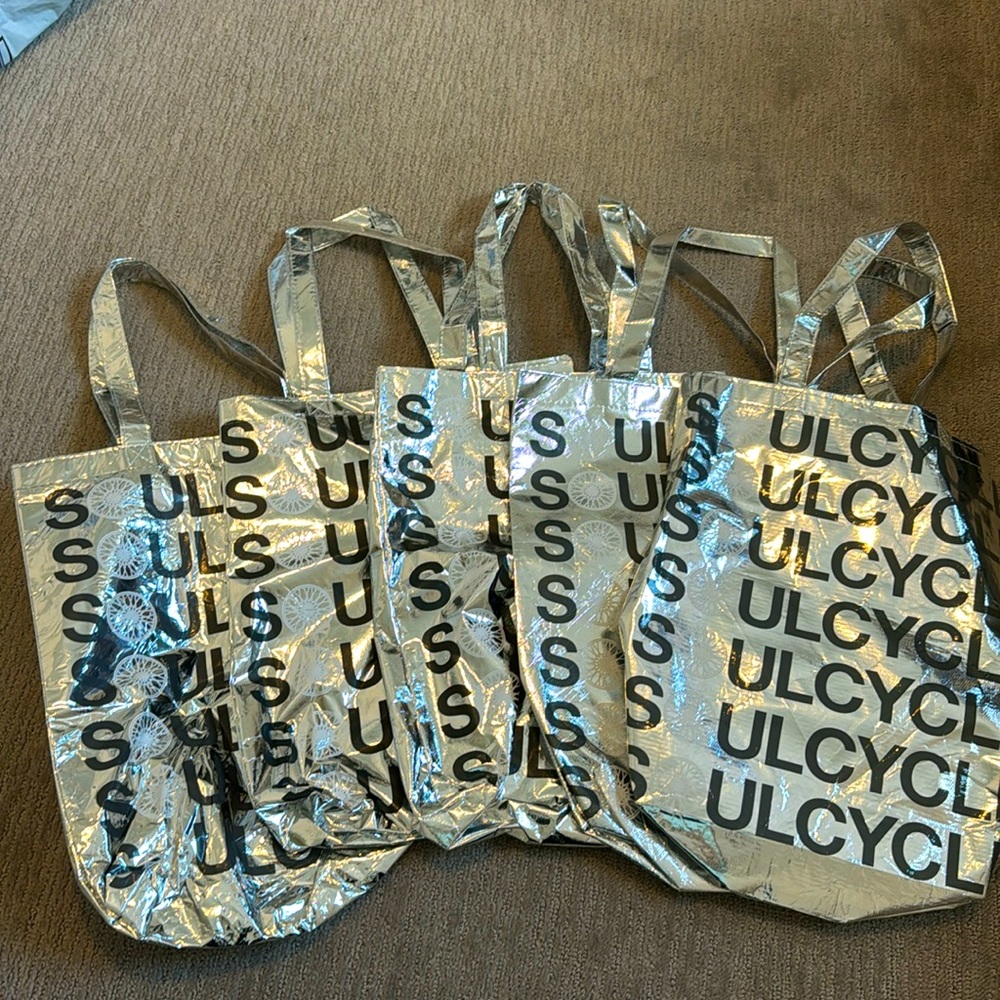 5 soul cycle silver bags